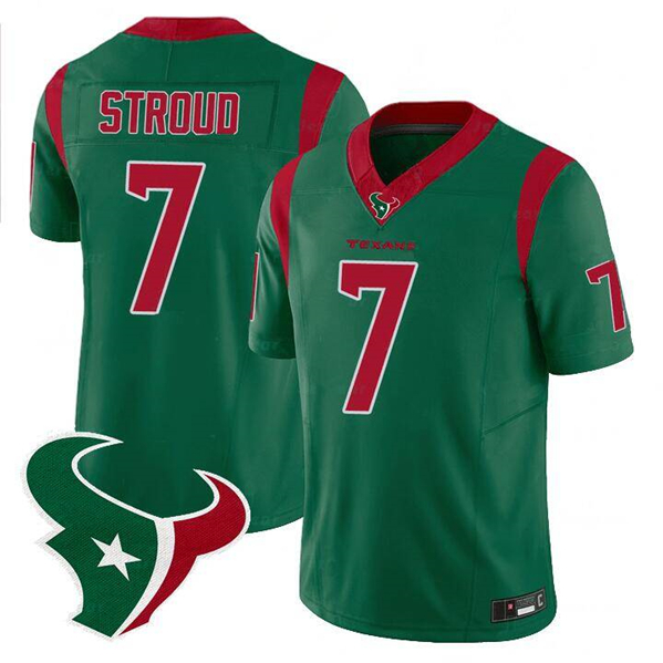 Men's Houston Texans #7 C.J. Stroud Green 2024 F.U.S.E. Mexico Edition Limited Stitched Jersey Men's Houston Texans #7 C.J. Stroud Green 2024 F.U.S.E. Mexico Edition Limited Stitched Jersey